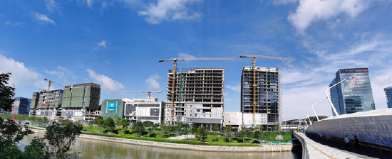 建设中的深圳会展湾新港广场